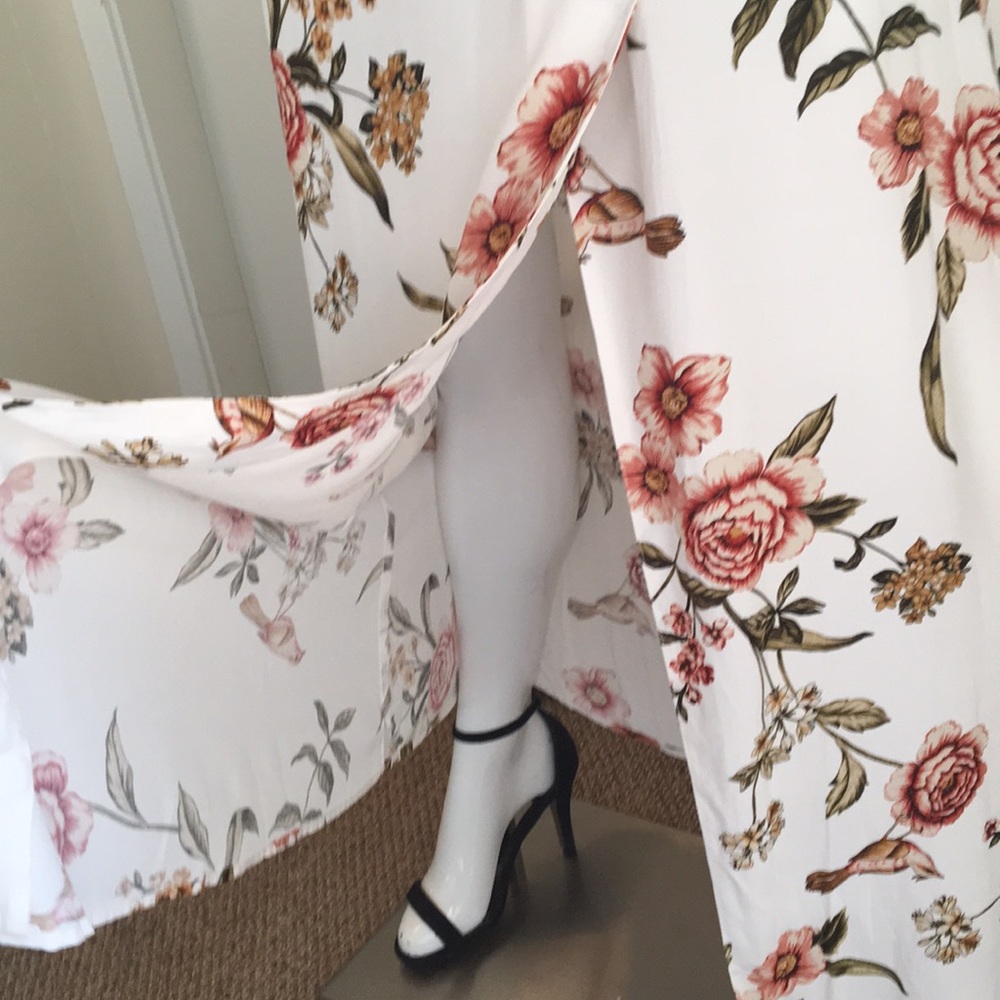 Mango long summer skirt with vent